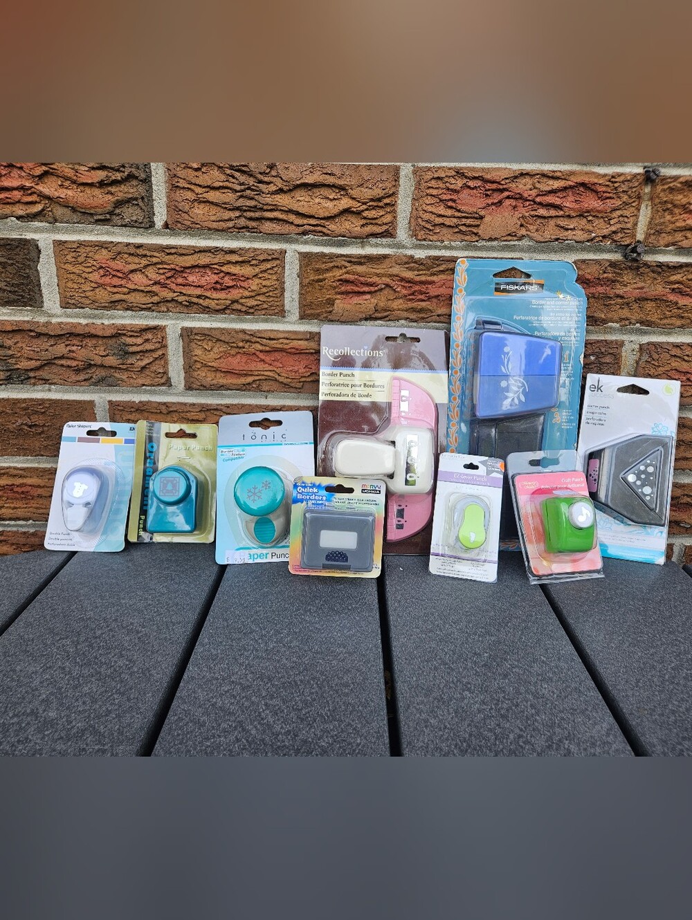 Craft Punch Lot Fiskars EK Success Marvy Recollections Tonic Retired NOS